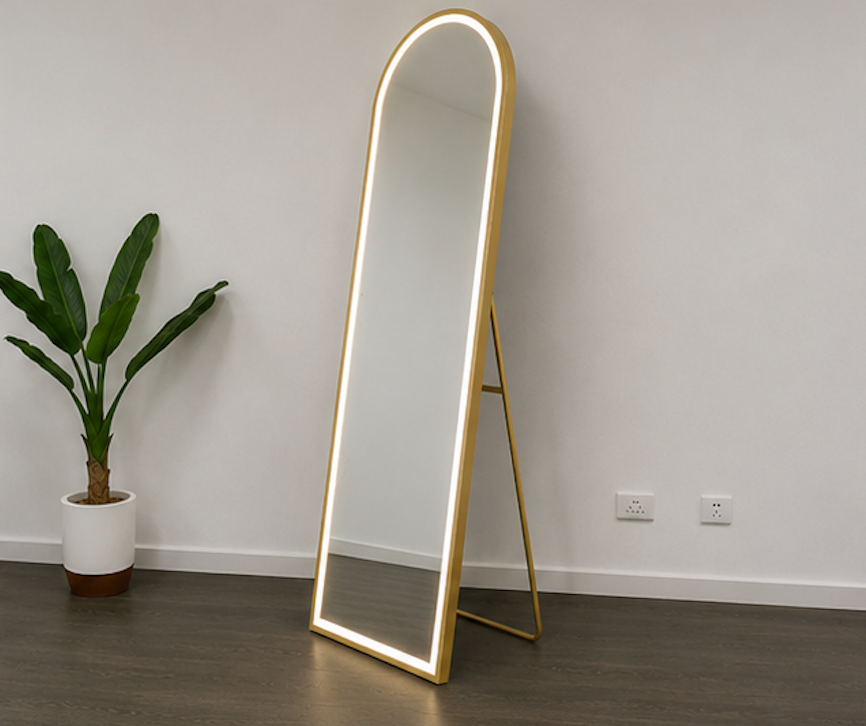 Freestanding Arch LED Mirror