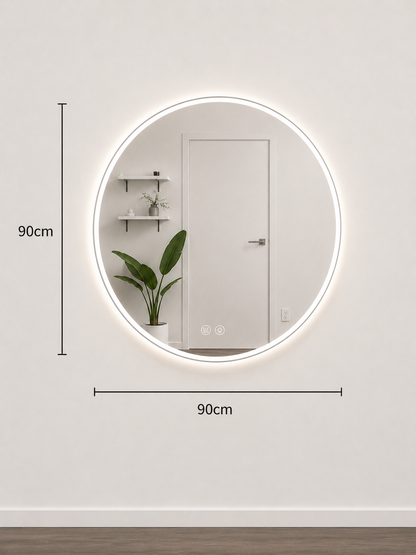 Round LED Strip Mirror