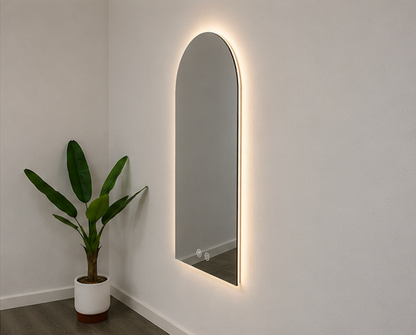 Arch LED Mirror Frameless Backlit Bathroom Vanity