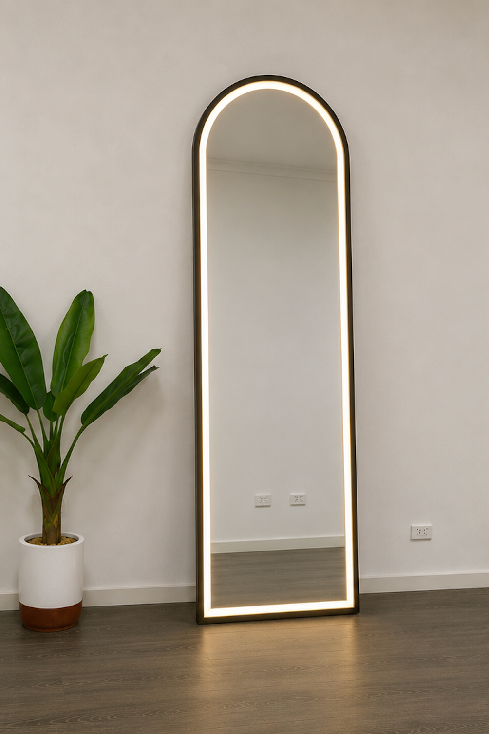 Freestanding Arch LED Mirror