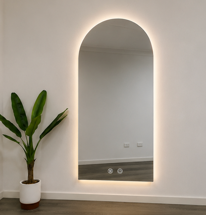 Arch LED Mirror Frameless Backlit Bathroom Vanity