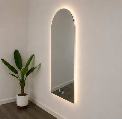 Arch LED Mirror Frameless Backlit Bathroom Vanity