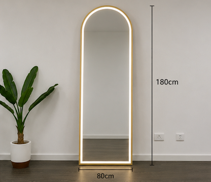 Freestanding Arch LED Mirror