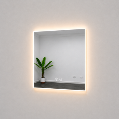 Square LED Mirror Frameless Back Lit