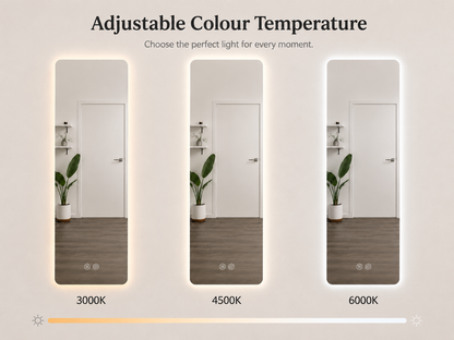Modern Rectangle Edge Lit LED Mirror