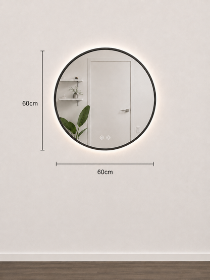 Round Framed LED Mirrors