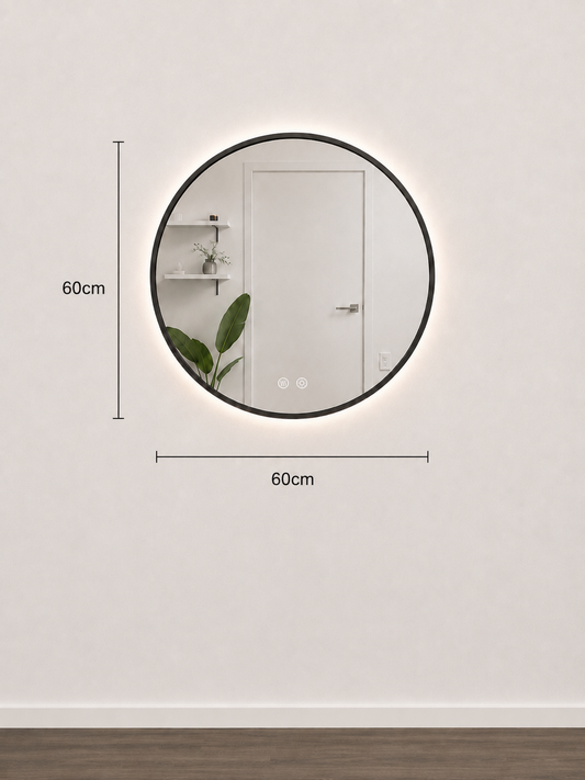 Round Framed LED Mirrors
