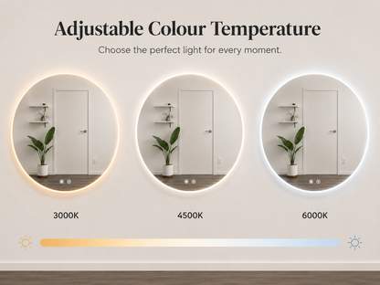 Round LED Strip Mirror