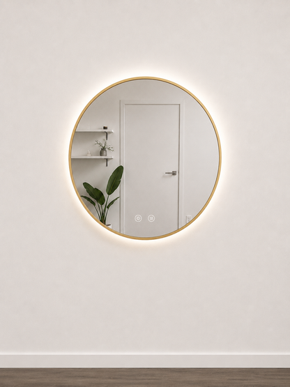Round Framed LED Mirrors